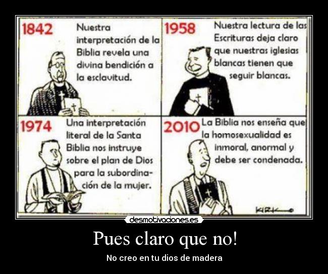 Pues claro que no! -