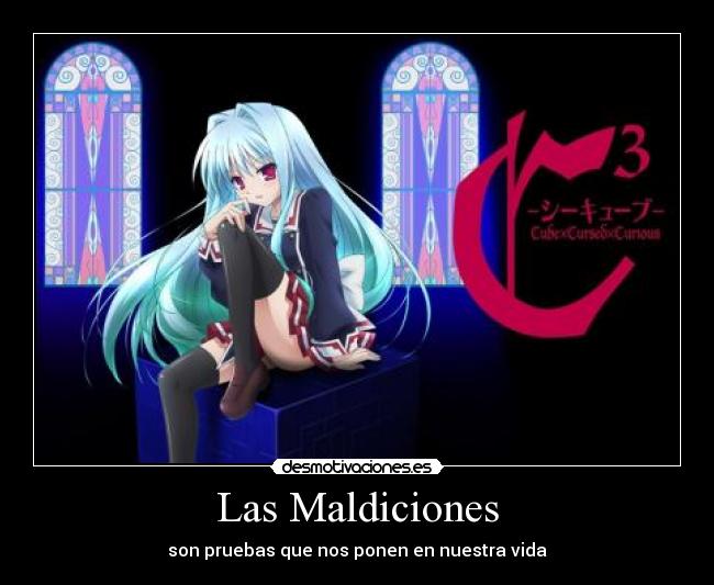 carteles anime cube cursed curious desmotivaciones