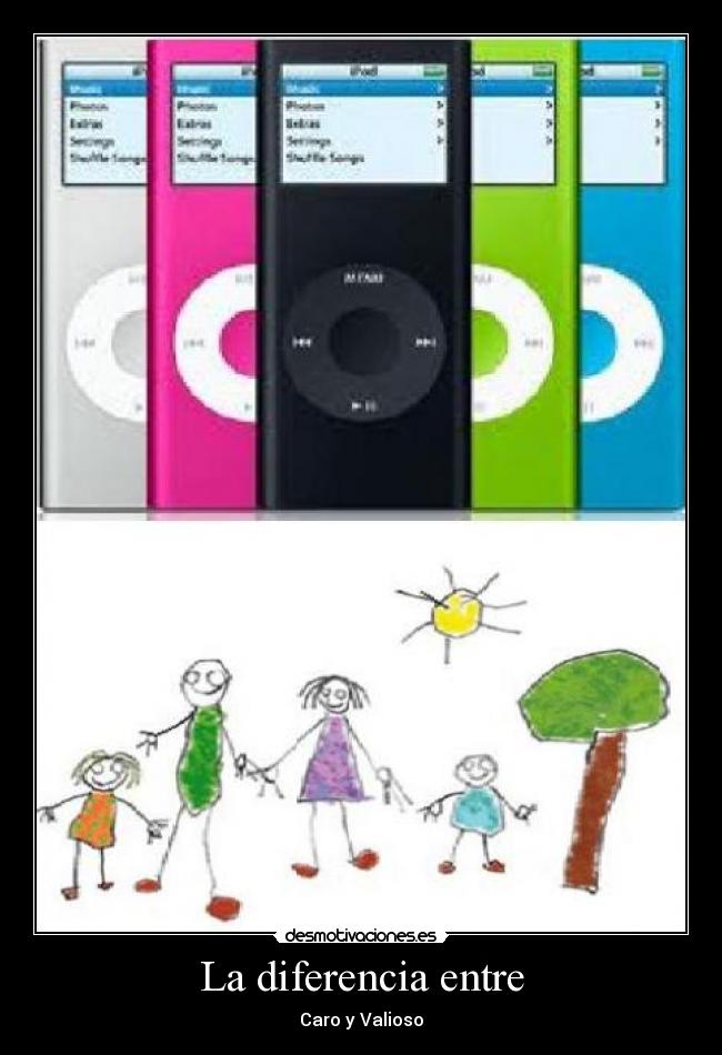 La diferencia entre - Caro y Valioso