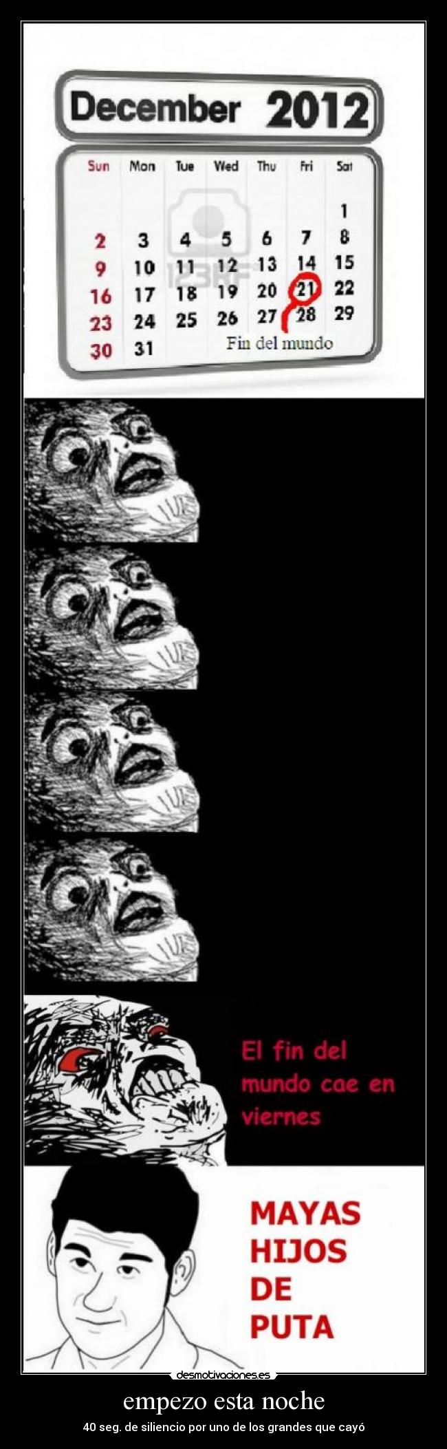 empezo esta noche - 40 seg. de siliencio por uno de los grandes que cayó