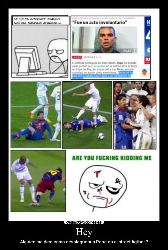 Hey - Alguien me dice como desbloquear a Pepe en el street figther ?