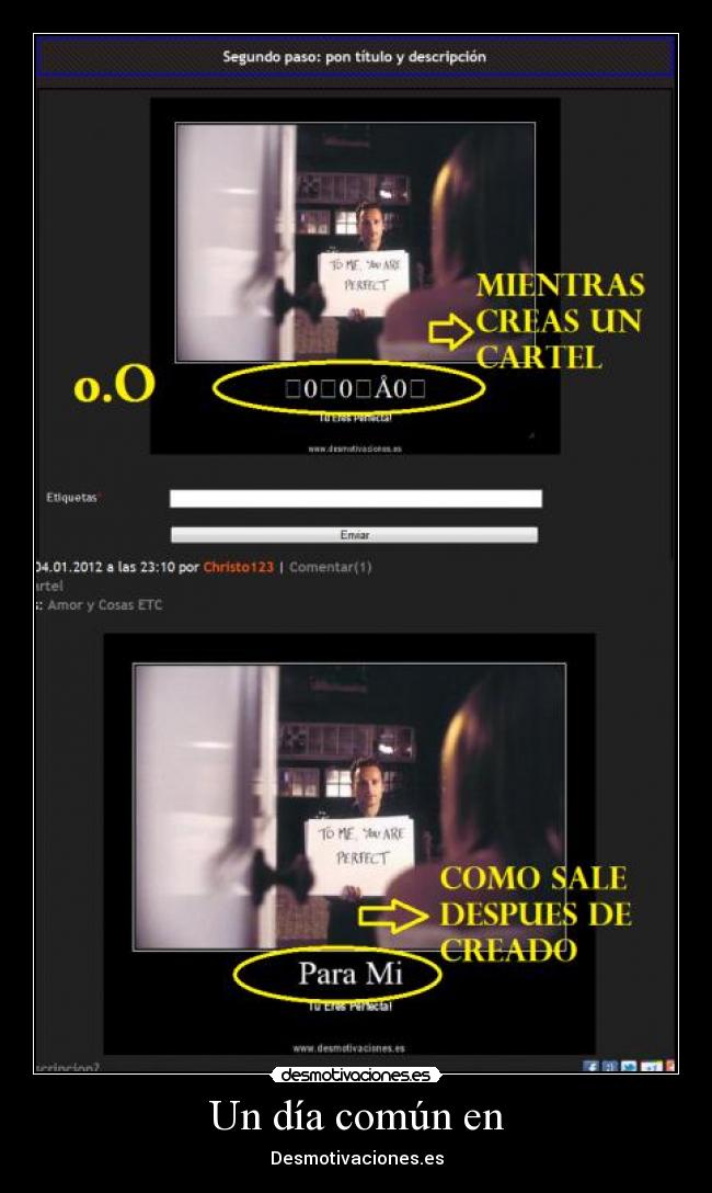 Un día común en - Desmotivaciones.es