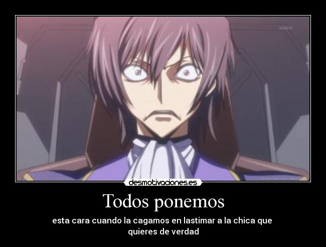 carteles code geass lelouch desmotivaciones