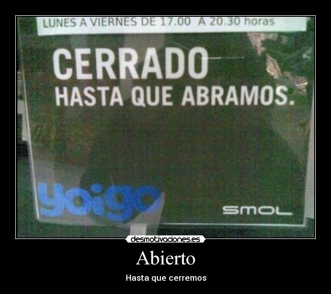Abierto -