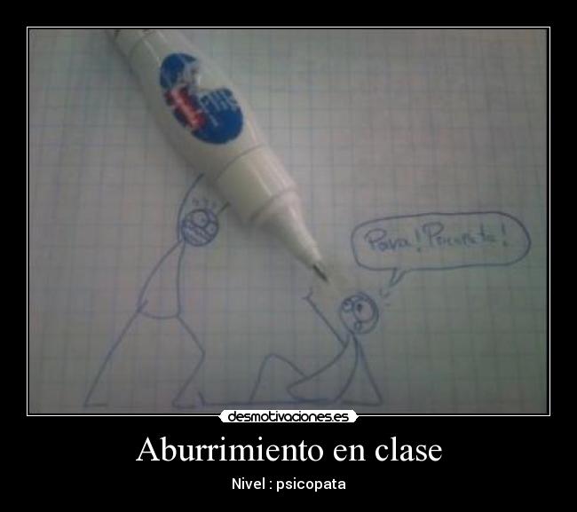 Aburrimiento en clase -