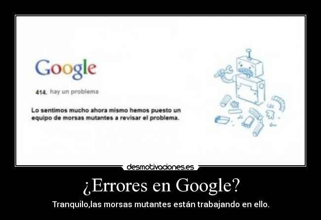 ¿Errores en Google? -