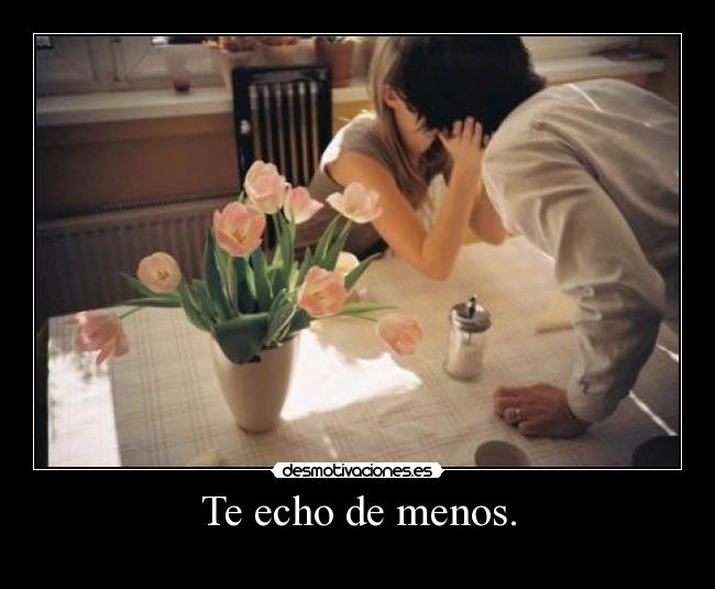 Te echo de menos. - 