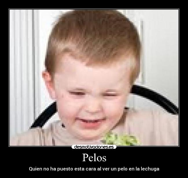 Pelos - Quien no ha puesto esta cara al ver un pelo en la lechuga