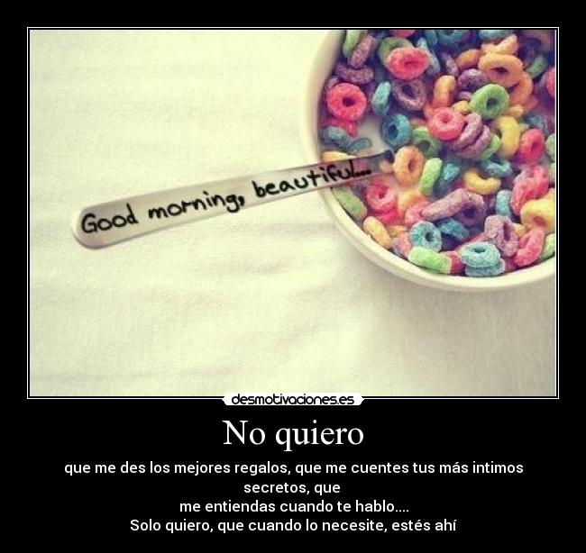 No quiero - 
