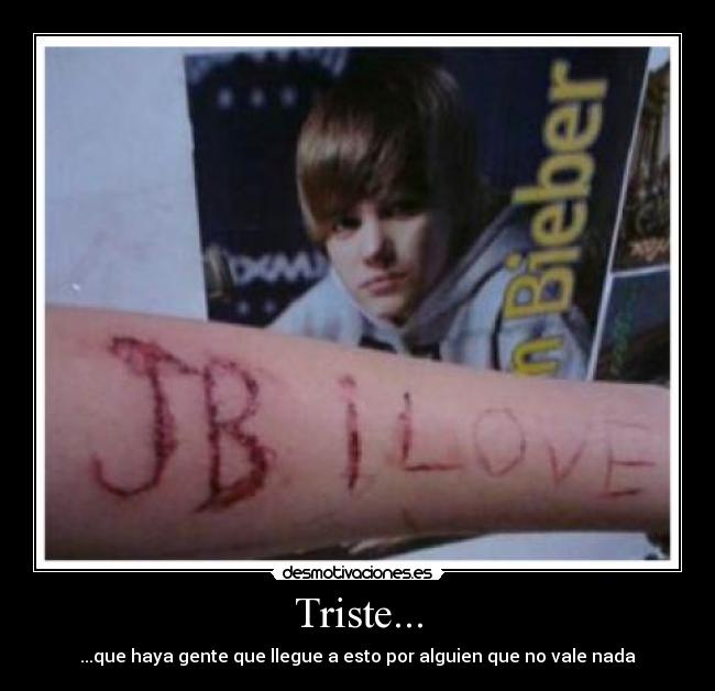 Triste... - ...que haya gente que llegue a esto por alguien que no vale nada