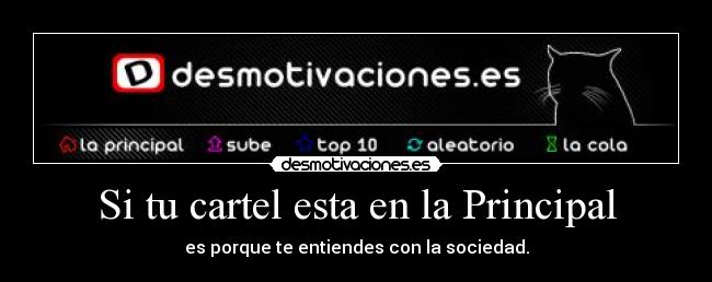 Si tu cartel esta en la Principal -