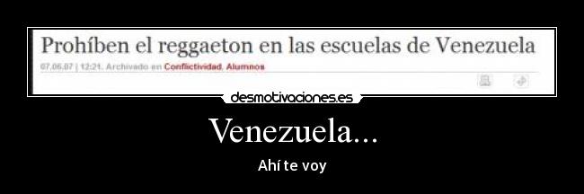 Venezuela... -