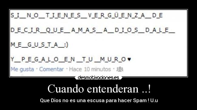 Cuando entenderan ..! -