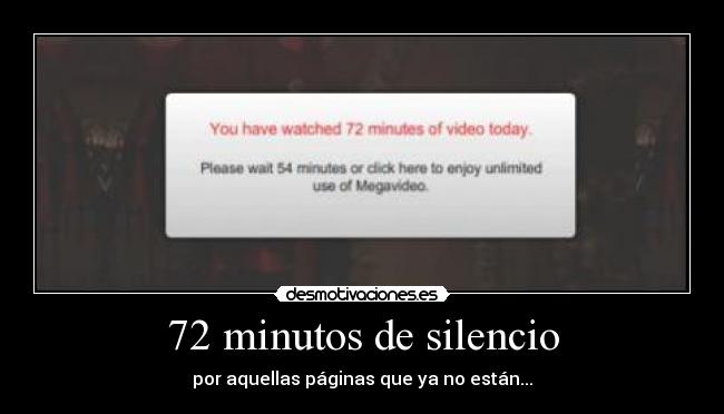 72 minutos de silencio - por aquellas páginas que ya no están...