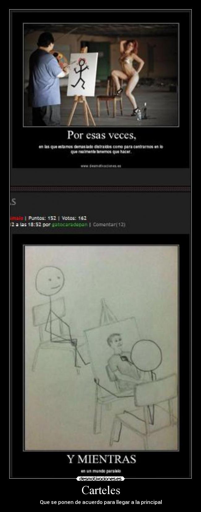 Carteles - Que se ponen de acuerdo para llegar a la principal