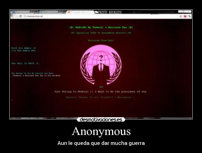 Anonymous - Aun le queda que dar mucha guerra