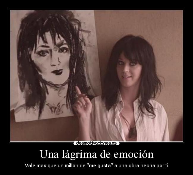 Una lágrima de emoción -