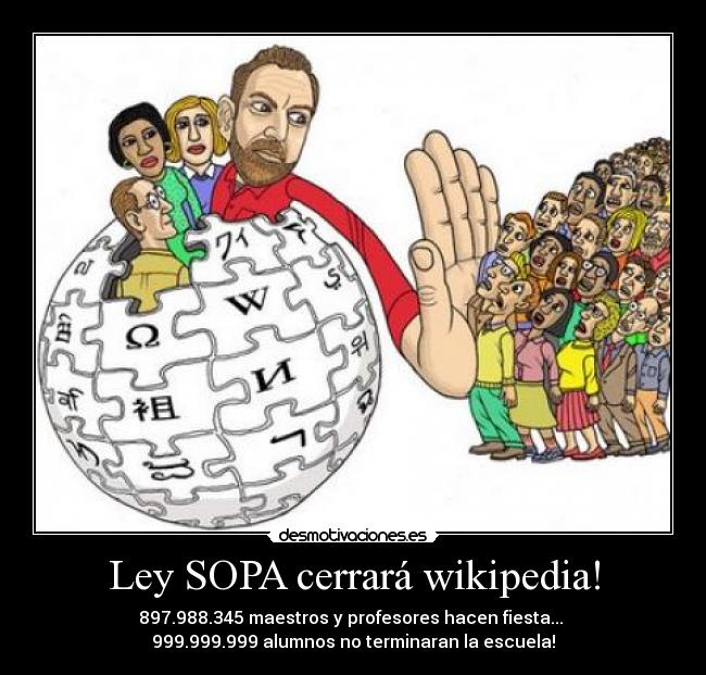 Ley SOPA cerrará wikipedia! - 
