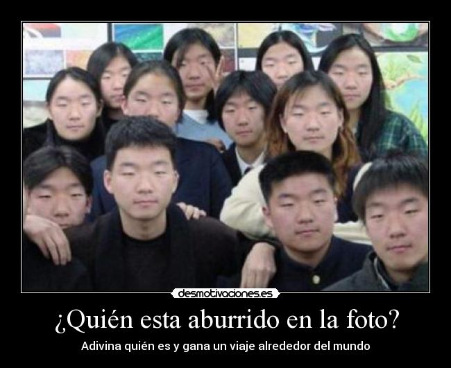 ¿Quién esta aburrido en la foto? - 