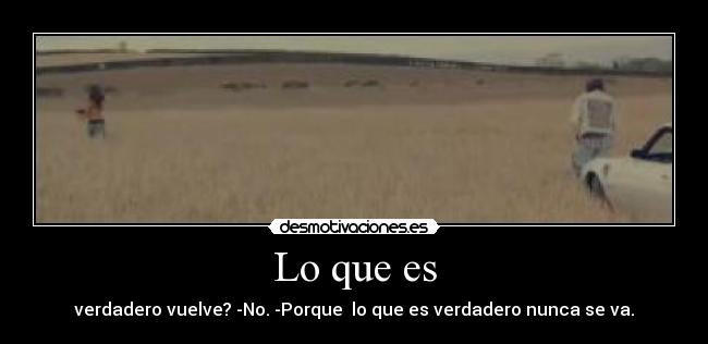 Lo que es - 