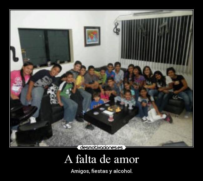 A falta de amor -