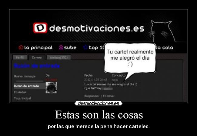 Estas son las cosas -