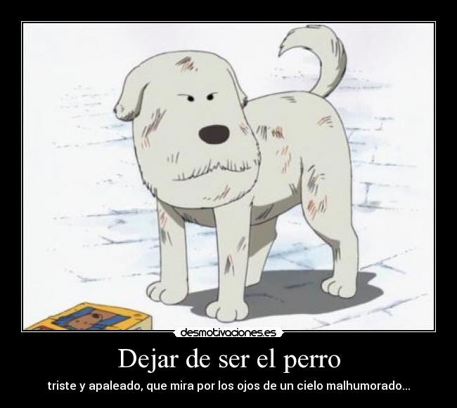 Dejar de ser el perro -