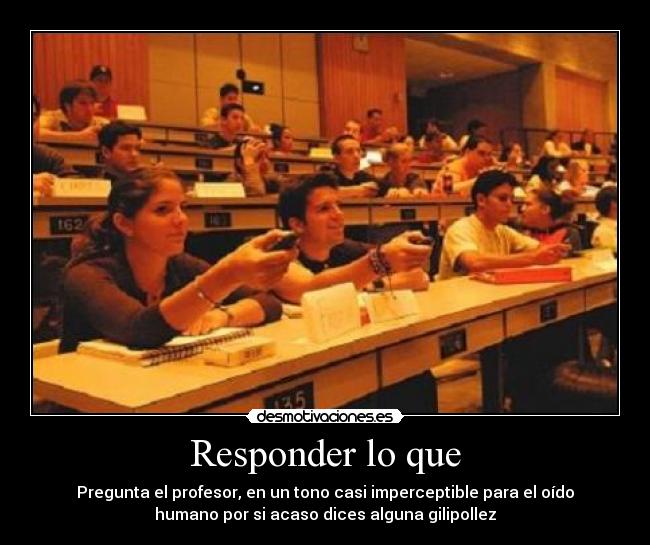 Responder lo que - 