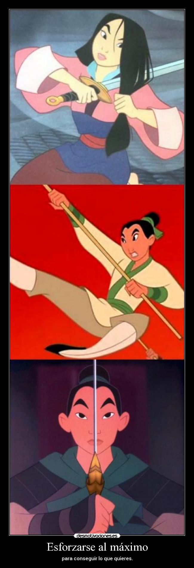 Esforzarse al máximo - para conseguir lo que quieres.