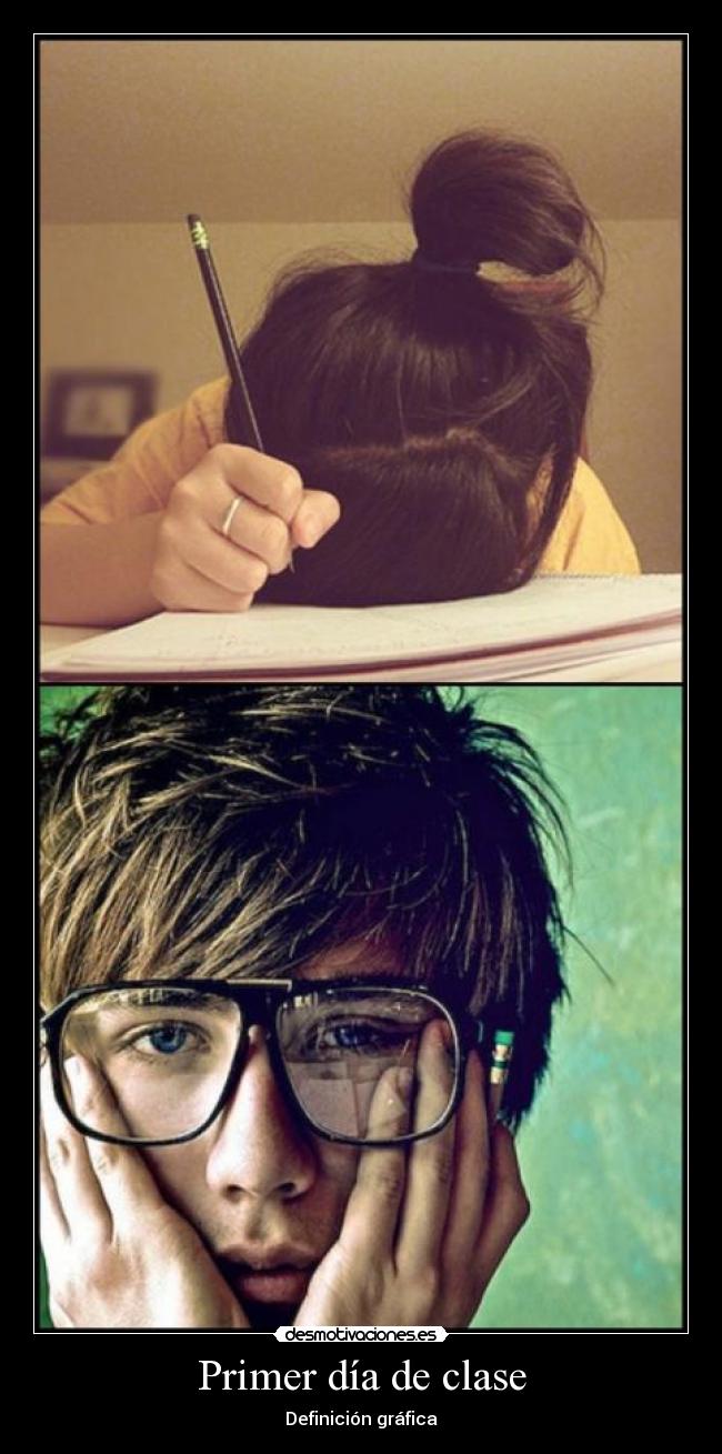 Primer día de clase - Definición gráfica