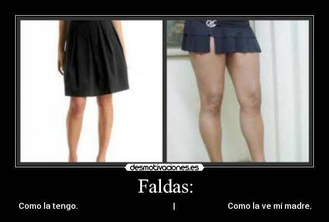 carteles faldas desmotivaciones