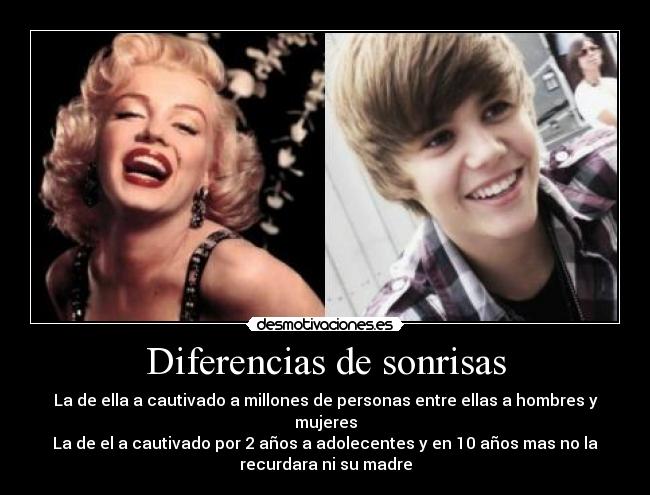 Diferencias de sonrisas -