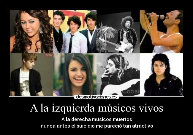 A la izquierda músicos vivos -