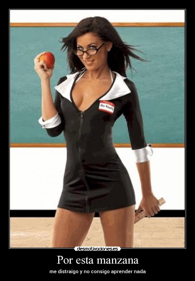 Por esta manzana - me distraigo y no consigo aprender nada