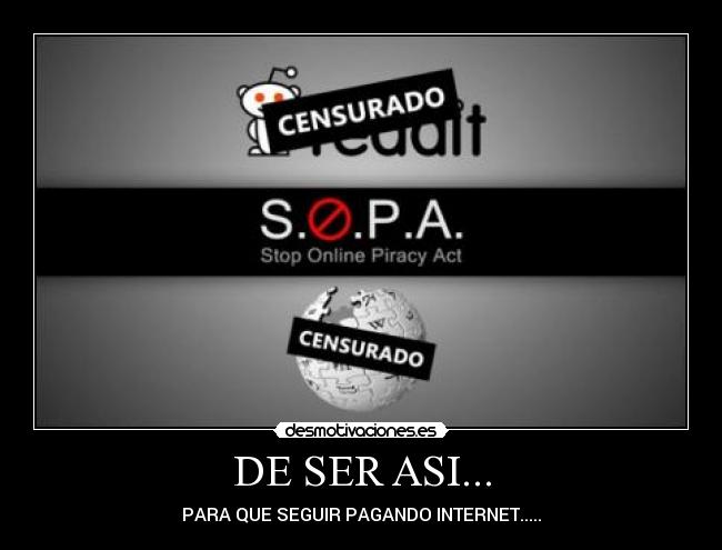 DE SER ASI... - PARA QUE SEGUIR PAGANDO INTERNET.....