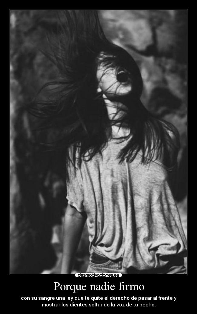 Porque nadie firmo -