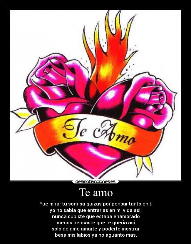 Te amo -