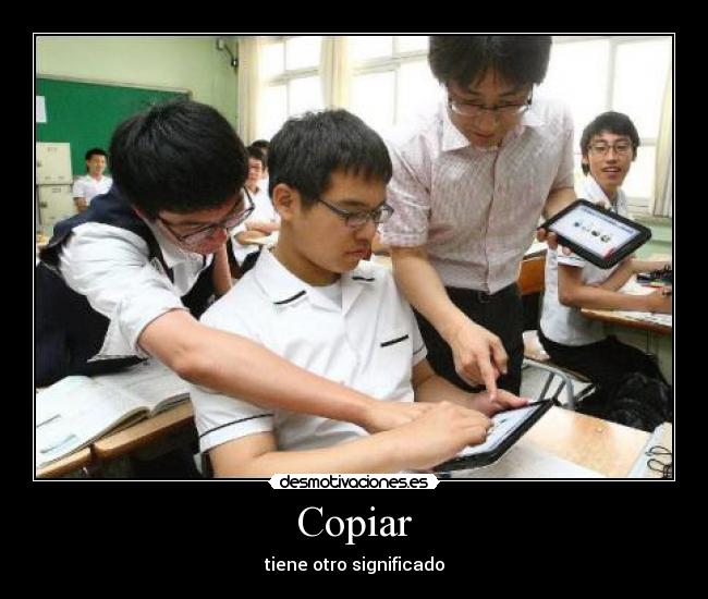 Copiar - tiene otro significado
