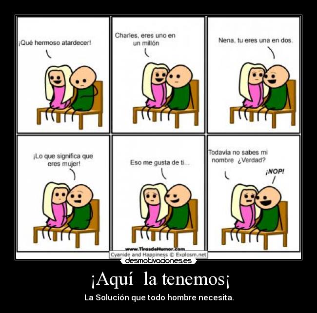 ¡Aquí  la tenemos¡ - La Solución que todo hombre necesita.