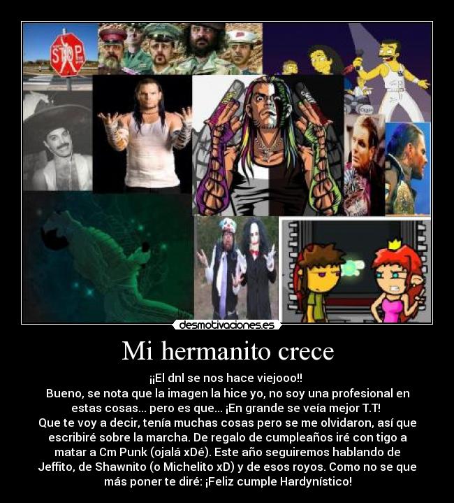 Mi hermanito crece -