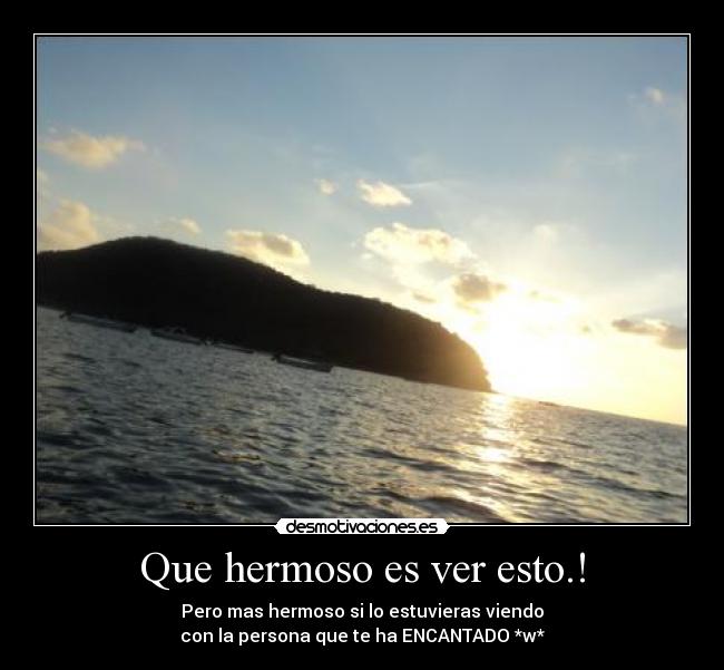 Que hermoso es ver esto.! -