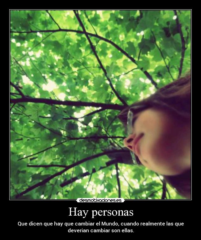 Hay personas -