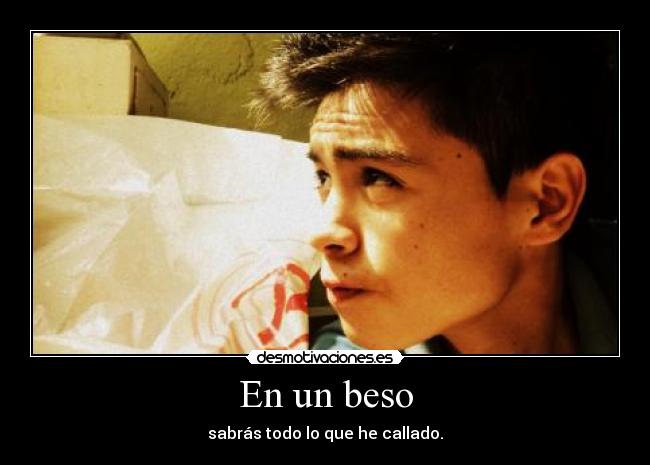 En un beso -