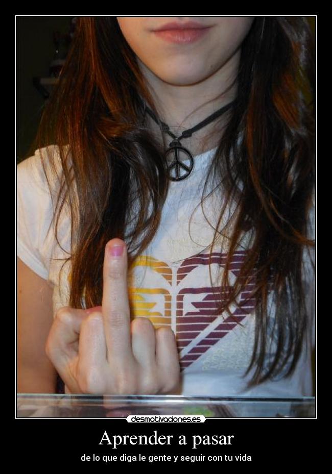 Aprender a pasar -