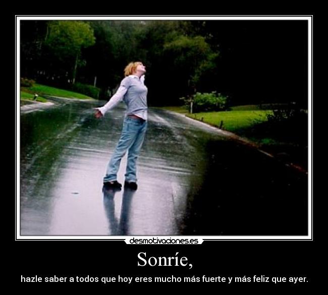 Sonríe, - 