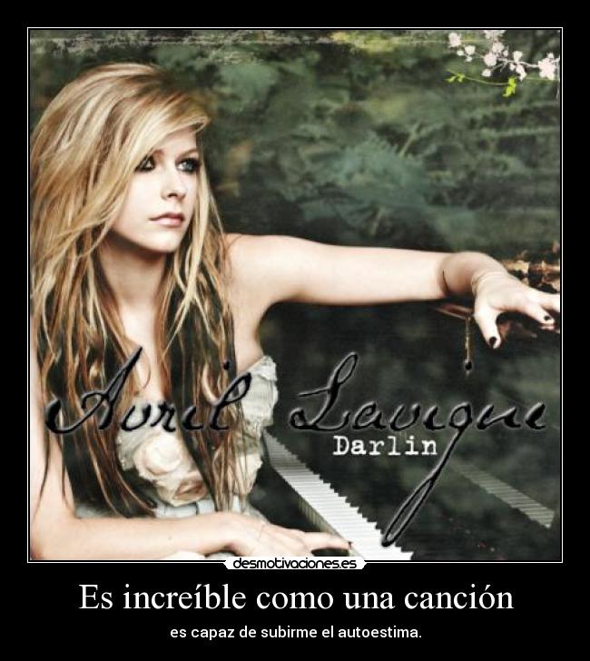 carteles avril lavigne darlin desmotivaciones