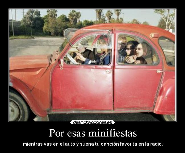 Por esas minifiestas -