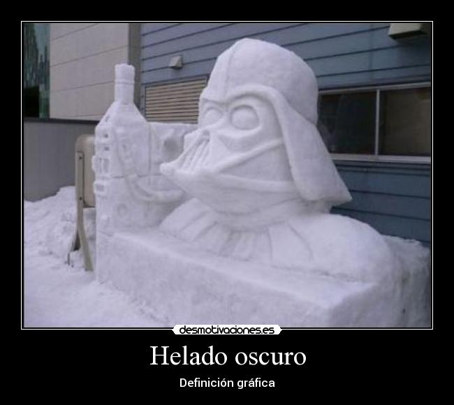 Helado oscuro - Definición gráfica