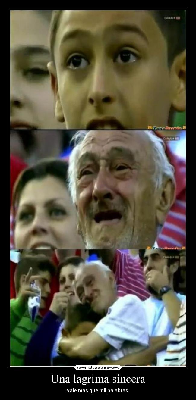 carteles una lagrima sincera vale mas que mil palabras desmotivaciones