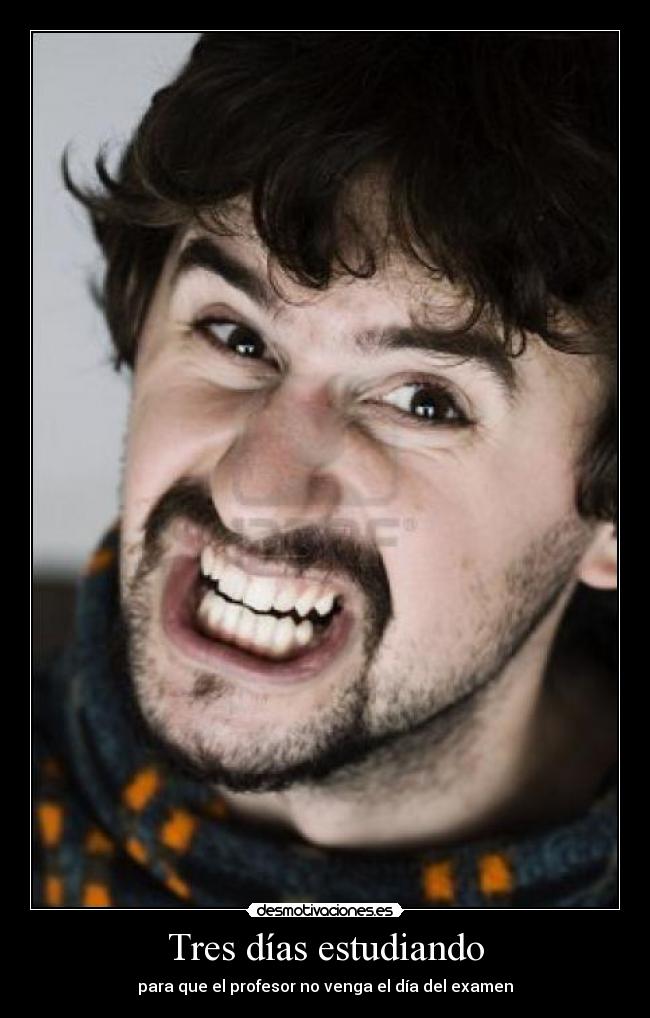 Tres días estudiando -